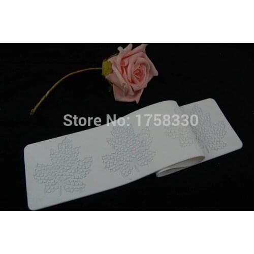 39*8CM Silicone sugar Lace Mat LEAVES Patten Cake Decorating mold fondant Moldes De Silicona