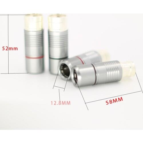 4pcs voodoo Stradivarius XLR Connector Plug with silver plated for interconnect cable