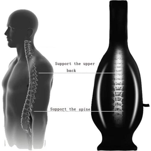 Car airbag lumbar support pad for multi-function pain relief