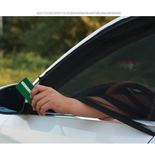 2Pcs Car Sun Shade UV Protection Car Curtain Window Side Glass Black Mesh Sun Visor Summer Cold Protection Mosquito Net Film