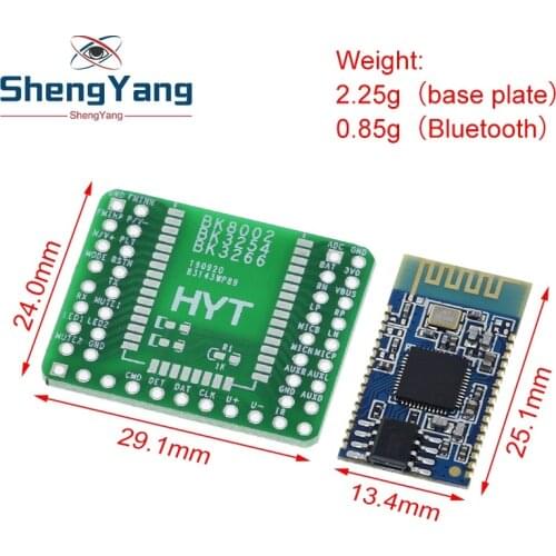 Bluetooth Stereo Audio Module Transmission BK8000L expansion board AT Commands SPP Bluetooth Speaker Amplifier DIY
