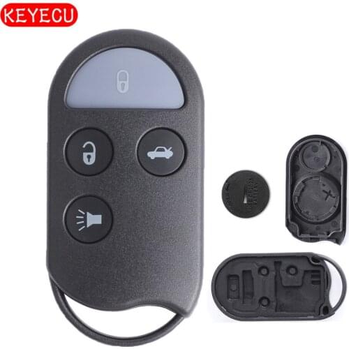 Keyecu Keyless Replacement Remote key Shell Case Fob 4 Button Suit for Nissan Maxima A32