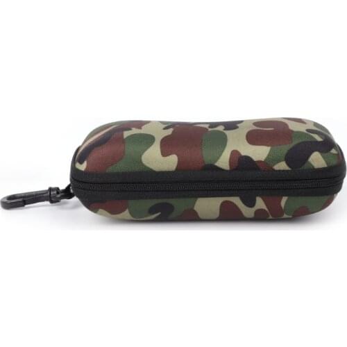 Glasses Box Sunglasses Case Camouflage Storage Protector Zipper Unisex Container