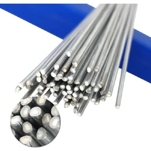 JUSTINLAU 10pcs/500mm Aluminum Welding Electrodes Flux Cored Low Temperature Brazing Wire Air Condition Aluminum Repairing