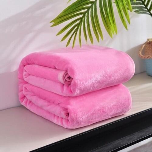 Mink flannel coral fleece bed sheet blanket
