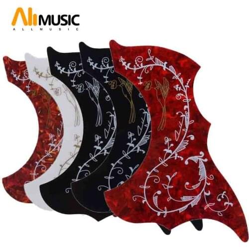 Hummingbird and Flower Pickguard Acoustic Guitar Pickguard Pick Guard Sticker Many Colour Available