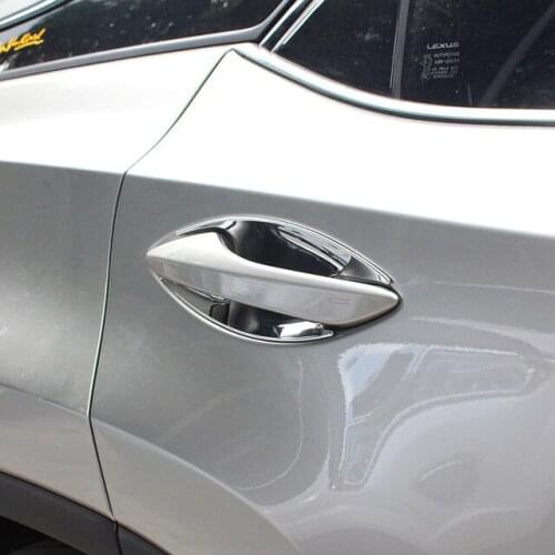 ABS Chrome Shell for Lexus NX 200t 300h 2015 2016 2017 Door Handle Holder Bowl Cup Cavity Cover Trim Car Styling Accessories