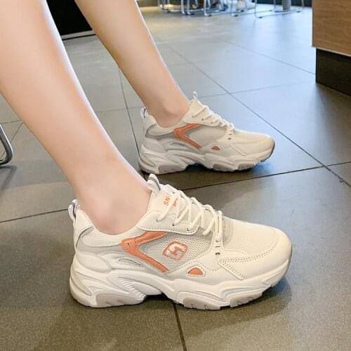 Autumn Winter Women Chunky Sneakers Vulcanize Shoes New Fashion Female Platform Thick Sole Running Casual Shoe Sneakers Woman