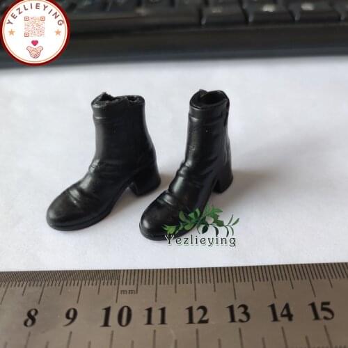 KUMIK FS-36 Boots Hollow Shoes Soft PVC 4CM Female Boots Model Fit 12inch Women Body Action Figure Body As Gift