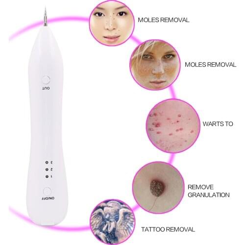 Mini Mole Laser Pen Face Skin Dark Spot Remover Mole Tattoo Removal Laser Plasma Pen Machine Facial Freckle Tag Wart Removal