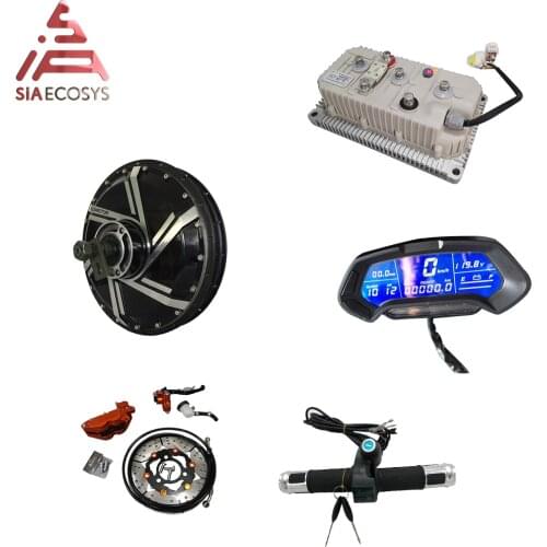 QS Motor 8000W 273 V3 Spoke Hub Motor 72v 110KPH High Speed In Wheel Hub Motor with KLS7275H Controller for Electric Motorcycle