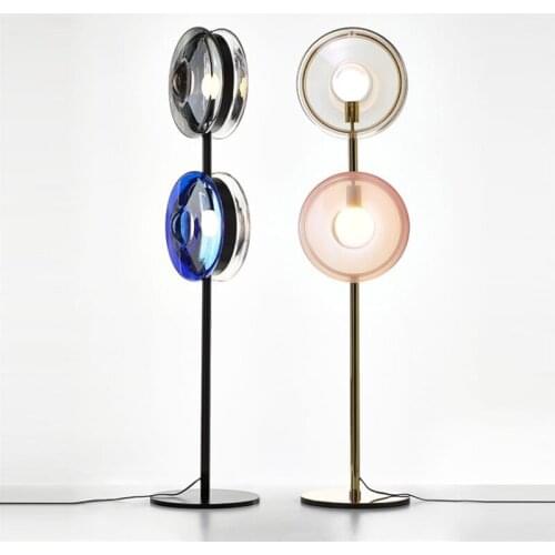 Nordic Minimalist Glass Shade Led Floor Lamp Modern Bedroom Bedside Lamp Living Room Home Decor Sofa Corner Light Standing Lamp