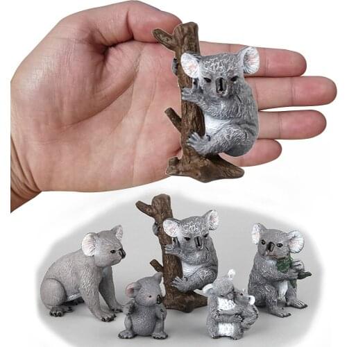 NEW Simulation Animal Model Girls Boys Children Toys Cute Solid Australian Koala Car Ornaments Kids Toy Learning Education