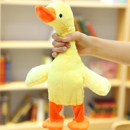 Novelty Talking Duck Electric Plush Toy Doll Sound Recording Singing Learn Tongue Toy Stuffed Animals For Children Baby Gifts