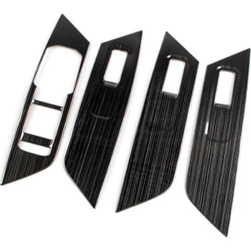 Car Glass Lift Switch Panel Sequins Inner Armrest Decorative Frame for Skoda Kodiaq 2016 2017 2018 Car Accessories