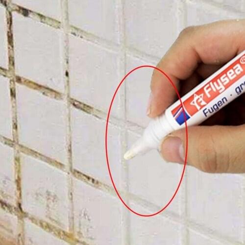 Tile White Mark Pen Gaps Repair Refill Grout Refresher Shower Bathroom Paint Cleaner Waterproof Filling Porcelain Agents Wall 8