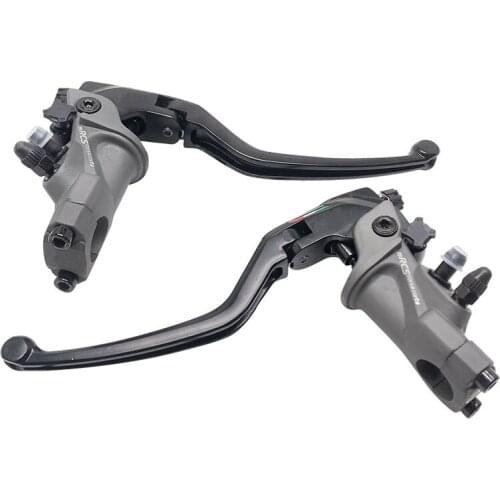 19mm piston Motorcycle Forged Aluminum Mirror Clamp Radial Hydraulic Brake Master Cylinder Cable Clutch Brake Lever Big Piston