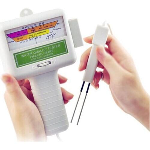 Swimming Pool Water Chlorine Content Tester Quality Monitor Portable PH Tester Waterproof Digital pH Water Quality Measurement