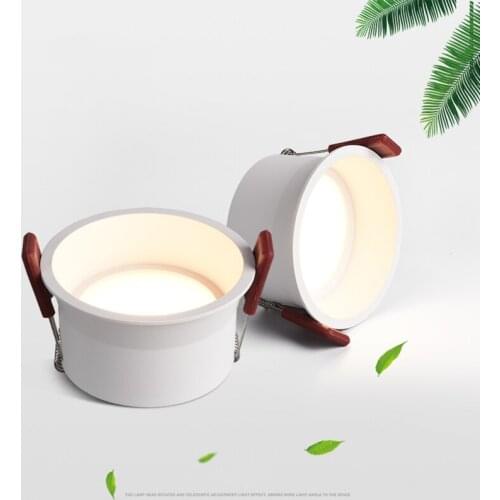 Dimmable LED COB Spotlights Ceiling lamp AC85-265V 7w 9w 12w 15w 18w 20w Aluminum recessed Downlights round LED panel light