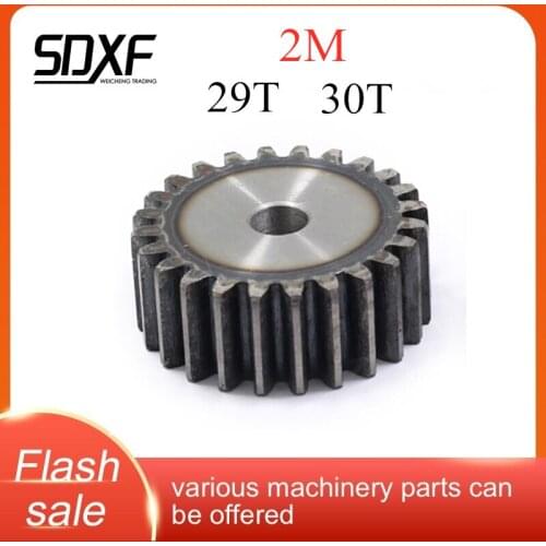 A piece of 2M plane gear 29T/30T, 45# steel, the machining hole needs to be machined
