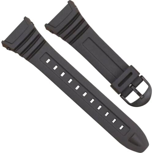 Silicone Watch Band Stainless Steel Pin Buckle Watchband for Casio W-96H Sports Men Women Strap Bracelets 2021