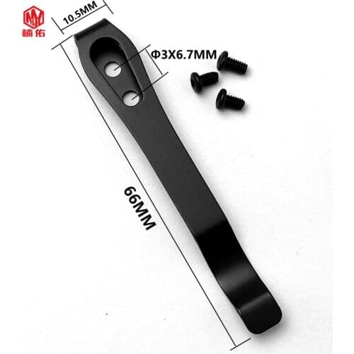 1PCS High Quality New Stainless Steel Pocket Knife Holder EDC Folding Knife Back Clip Butterfly Knife Back Clip