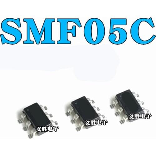 25PCS ESD Static Protection TVS Tube SMF05CT1G SMF05C.TCT Silk Screen 5C SOT363