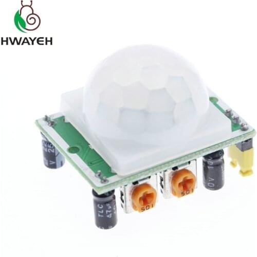 5PCS Green board HC-SR501 HCSR501 SR501 human infrared sensor module Pyroelectric infrared sensor imports probe for arduino