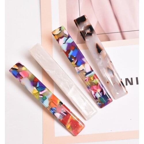 New Fashion Luxury Crystal Acetic Acid Hair Clips Leopard Acrylic Hairpin Hair Accessories for Women Hairgrip Dropshipping