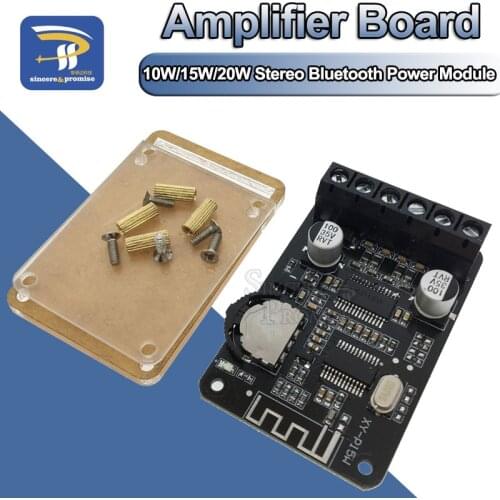 10W/15W/20W Stereo Bluetooth Power Amplifier Board 12V/24V High Power Digital Module XY-P15W