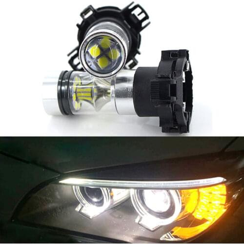 2 x No Hyper Flash White Amber Yellow PH24WY PY24W LED Bulbs For BMW E92/E93 3 F10/F07 5 Series E83/F25 X3 E70 X5 E71 X6 Z4