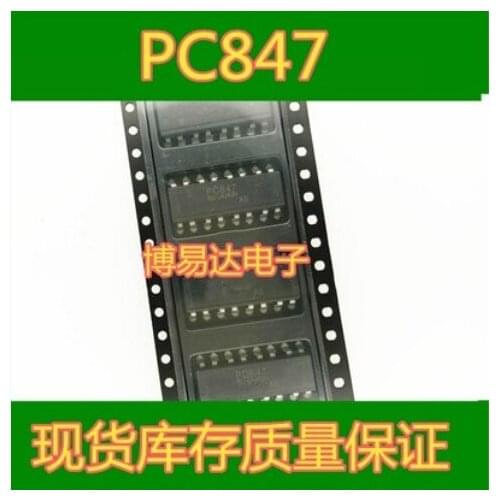 Free Shipping 50pcs PC847 PC817 PC817-4 SOP-16