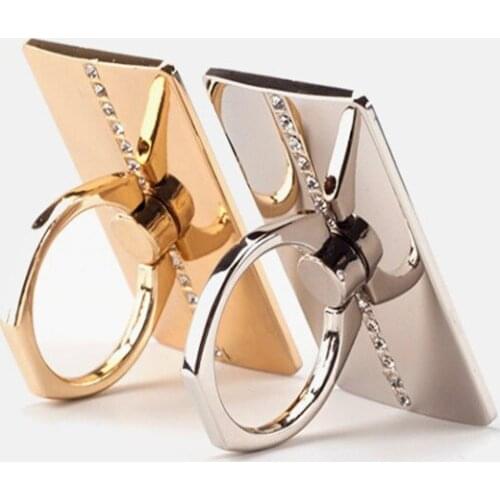 Metal Mobile Phone Socket Holder Universal 360 Degree Rotation Finger Ring Holder Magnetic Car Bracket Stand Accessories