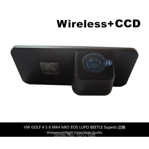 HD!! WIFI camera Wireless Car Rear View Camera CCD Chip For Volkswagen VW GOLF 4 5 6 MK4 MK5 EOS LUPO BEETLE Superb