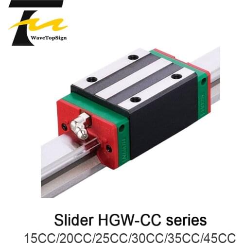 HIWIN Linear Guide Rail Slider HGW15CC 20CC 25CC 30CC 35CC 45CC Linear Rail Linear Bearing