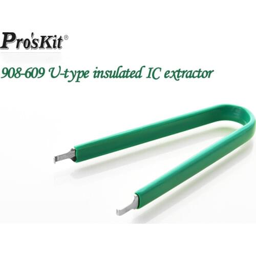 ProsKit U-type insulated IC extractor 908-609 non-slip flat double hook separation component extractor