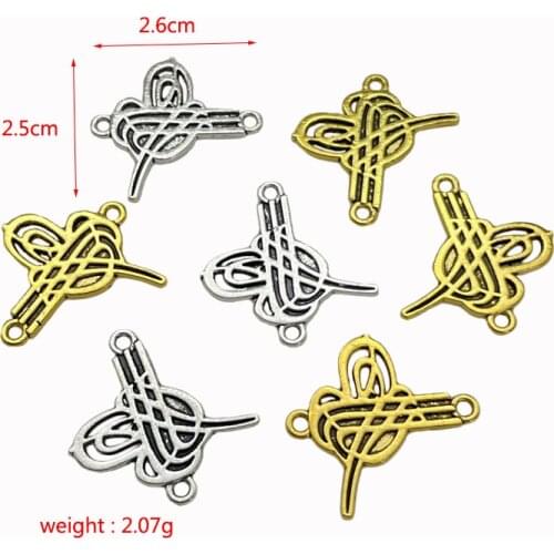 JunKang Alloy Perforated Turtle Spacer Beads Ottoman Tassel Pendant DIY Making Bangle Rosary Jewelry Connector Accessories