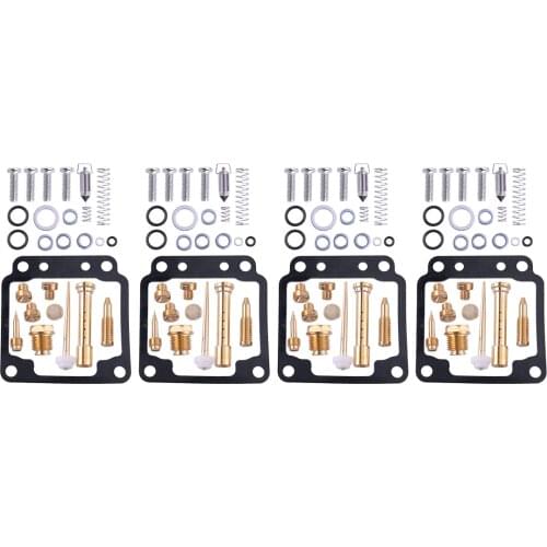 4 Sets Carburetor Repair Rebuild Needle Valve Kits Fit For Yamaha XJ650 Seca Turbo XJ650L XJ650R
