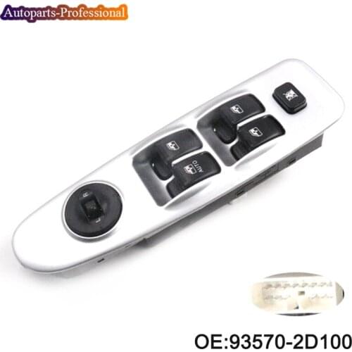 New Front Left Electric Master Power Window Switch Control Fit For Hyundai Elantra 2001 2002 2003 2004 2005 2006 93570-2D100
