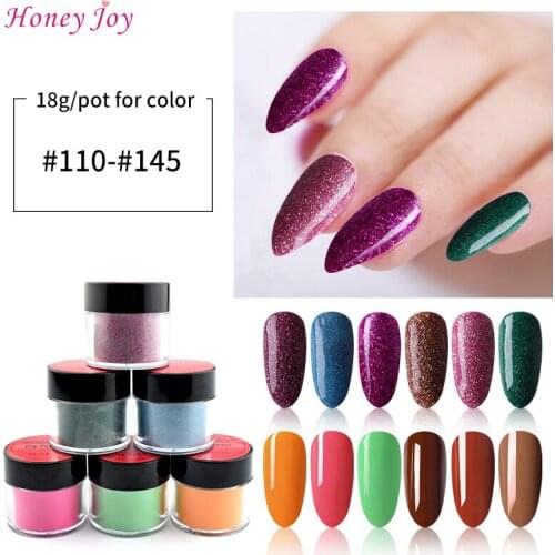 Very Fine Dip Powder Glitter Shine Colors 18g/Box Dipping Powder No Lamp Cure Nails Gel Nail Salon Effect Natural Dry #110-121