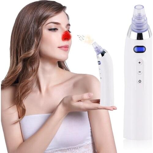 Facial Pore Cleanser Comedo Sucker Vacuum Suction Blackhead Eliminator Acne Remover Skin Peeling Care Beauty Massager Device