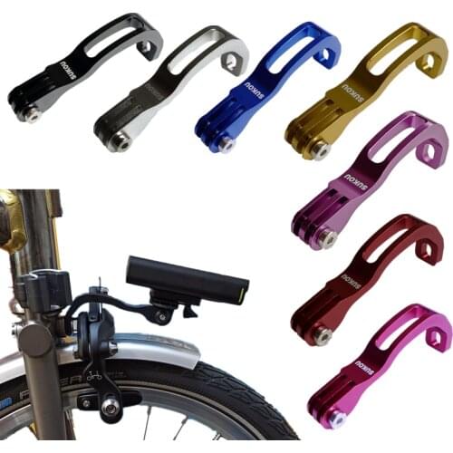 Bike Light Holder Stand For BROMPTON 14 16 20 Folding Bike Bicycle Compatible for CATEYE GaCIROn Flashlight Sport Camera Parts