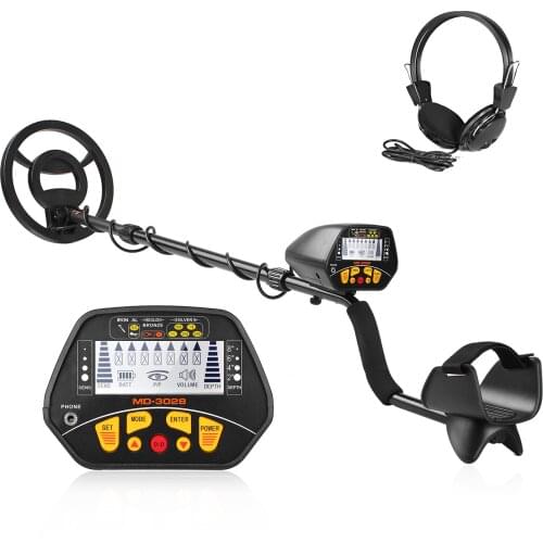 Metal Detector Underground Gold Finder Treasure Hunter with LCD Display Professional Metal Detector Gold Digger with Headphone