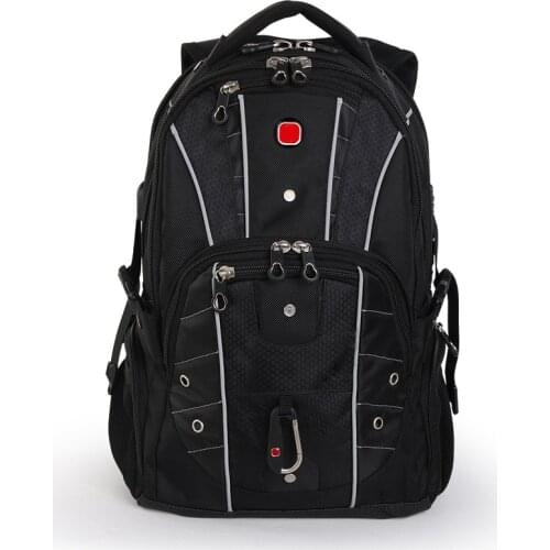 Anti-Theft Lock Travel Bag Schoolbag Swiss-Multifunctional Usb Charging Port 17 Inch Laptop Backpack Water Resistant