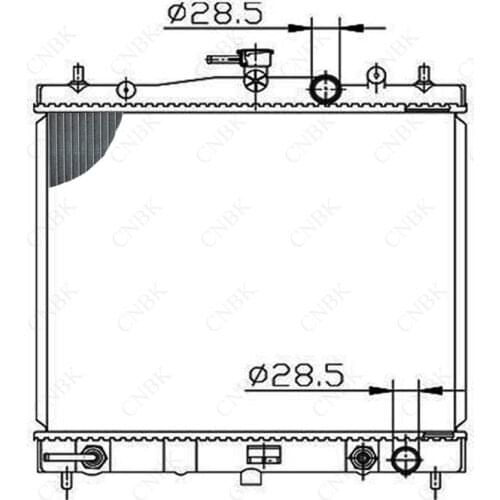 Radiator for Nissan Cube Mirch Micra K12 92-02 Aluminum Plastic Water Tank All Aluminum Modified Thickened