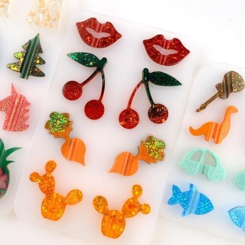 Silicone Crystal Resin Straw Buckle Mold Reusable Jewelry Making Epoxy Mould Craft Tools Decorating DIY Epoxy Mold Handmade Tool