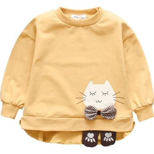 Baby Girl Sweatershirt New 2021 Kids Fashion COAT Spring Autumn Children Clothes Animal