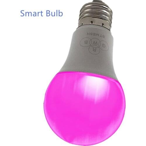 Smart Bulb Wifi RGBW Bluetooth 4.0 Dimmable E27 LED Bulb Light Bulb Works,Android Google ,IOS APP Remote music Control