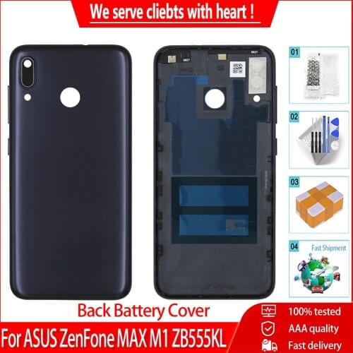 AAA Quality Housing For ASUS Zenfone Max M1 ZB555KL Back Battery Cover Rear Door back case Replacement Parts Free Tools