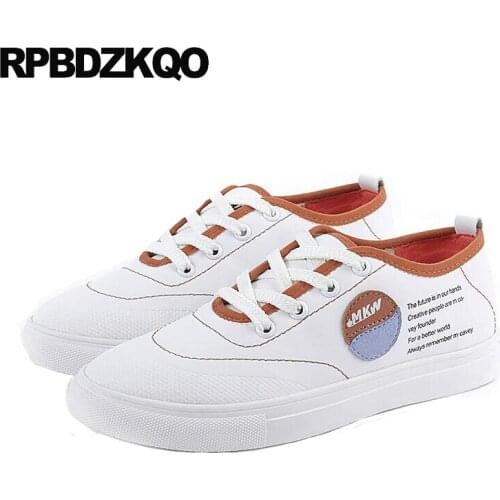 Lace up flats leisure chinese trainers sneakers casual china designer shoes women luxury 2018 ladies spring autumn round toe